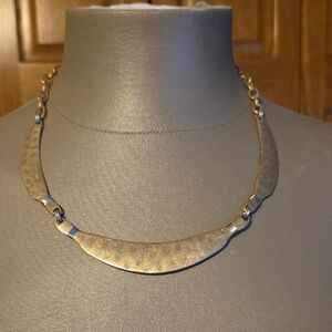 Maurices Gold Hammered Collar Necklace